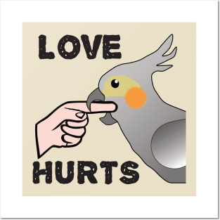 Love Hurts - Cockatiel Parrot Female Posters and Art